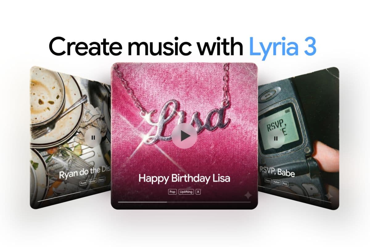 Gemini Lyria 3: अब फोटो और टेक्स्ट से बनेगा आपका अपना गाना