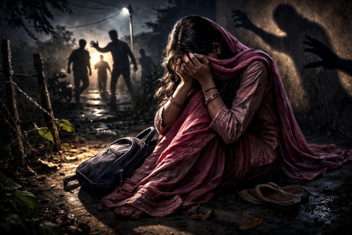 गुमला में 16 वर्षीय नाबालिग के साथ सामूहिक दुष्कर्म, पहले पुरुष मित्र को पीटा फिर की हैवानियत