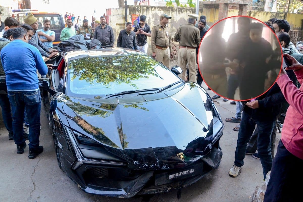 कानपुर लैंबॉर्गिनी हादसा: तंबाकू कारोबारी का बेटा गिरफ्तार, डरा हुआ नजर आया शिवम, Video