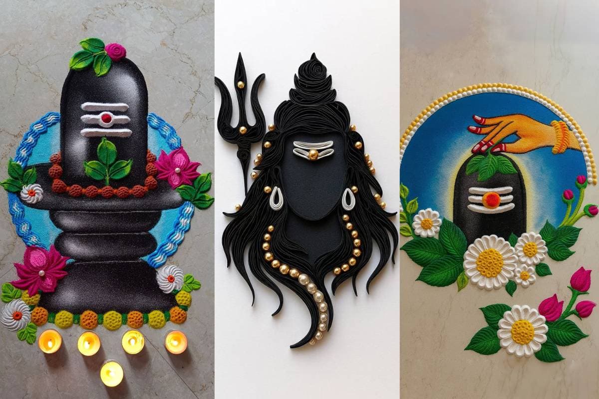 महाशिवरात्रि पर घर सजाएं इन खूबसूरत और ट्रेंडिंग रंगोली डिजाइनों से