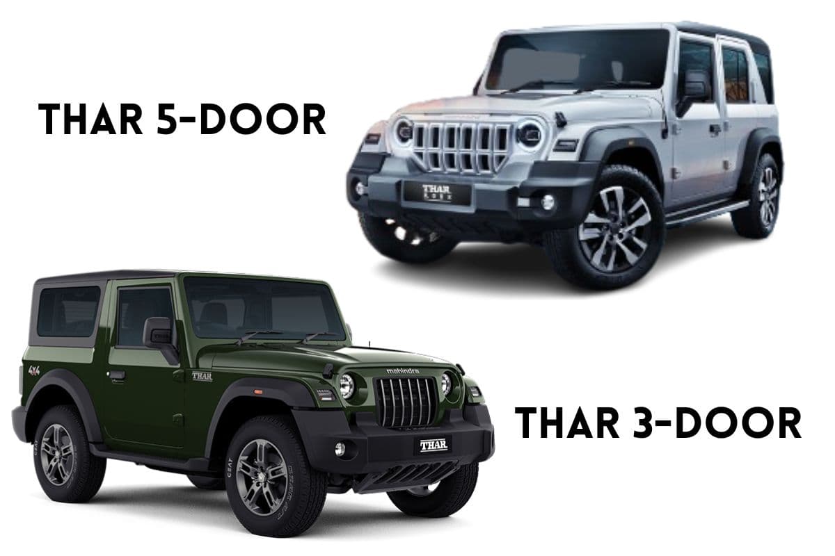 Mahindra Thar की 3-door और 5-door में कौन है ज्यादा पावरफुल? देखें फुल कंपैरिजन