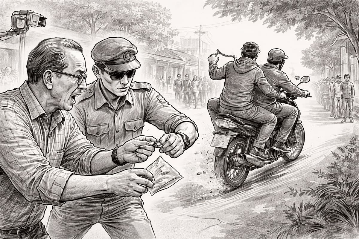 पलामू में फर्जी पुलिस बनकर ठगी, पीएचईडी ठेकेदार समेत दो युवकों से उड़ाए सोने के गहने