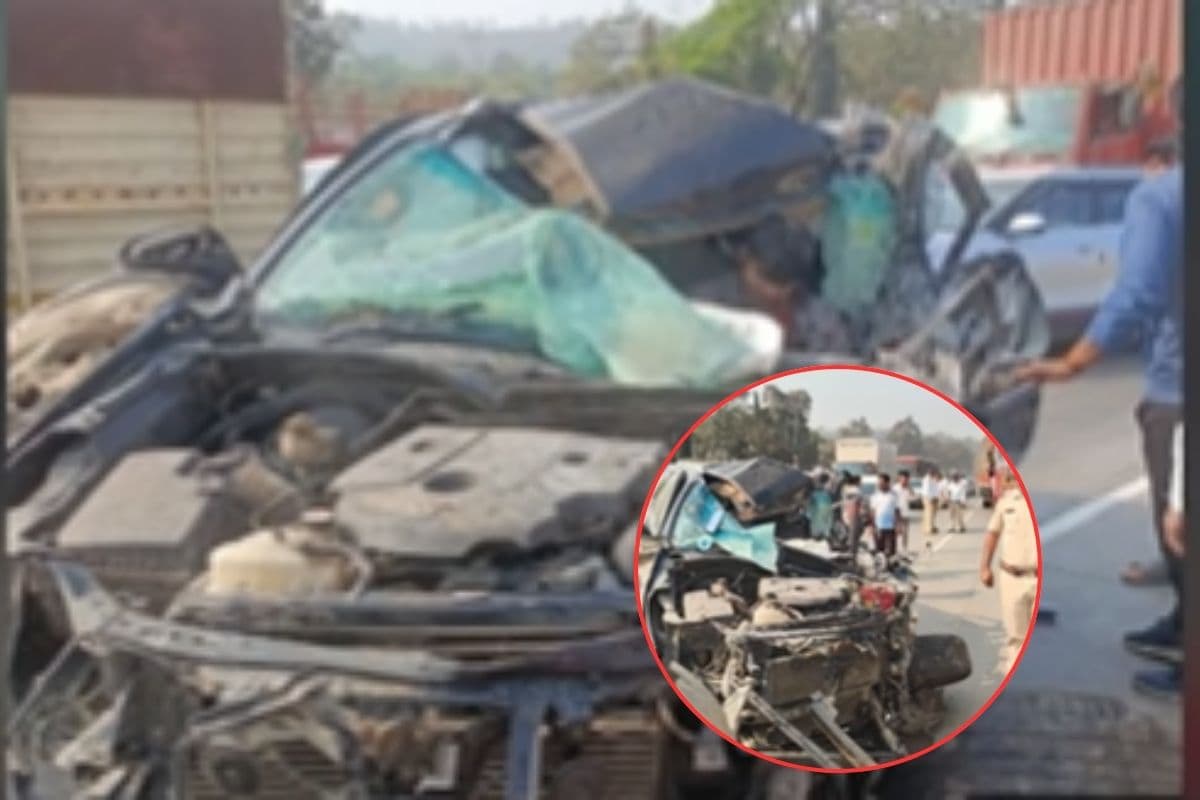 कार ट्रक से टकराई, अंतरराष्ट्रीय पिस्टल शूटर संभाजी पाटिल की मौत, सामने आया वीडियो