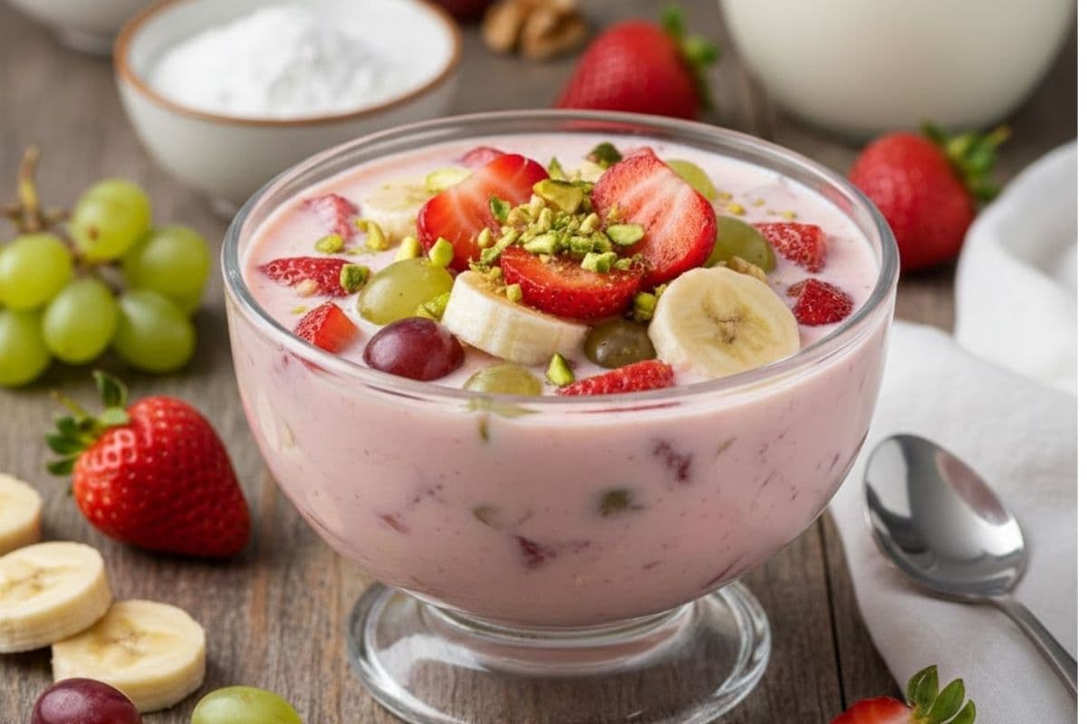 घर पर बनाएं लाजवाब स्ट्रॉबेरी फ्रूट कस्टर्ड, बच्चे-बड़े सबको आएगा पसंद 