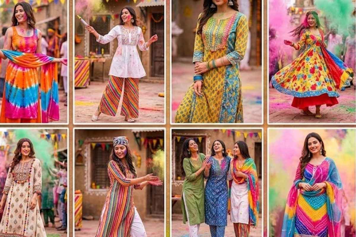 हर रंग में निखरेगा आपका लुक, होली के दिन पहनें ये सूट डिजाइन 
