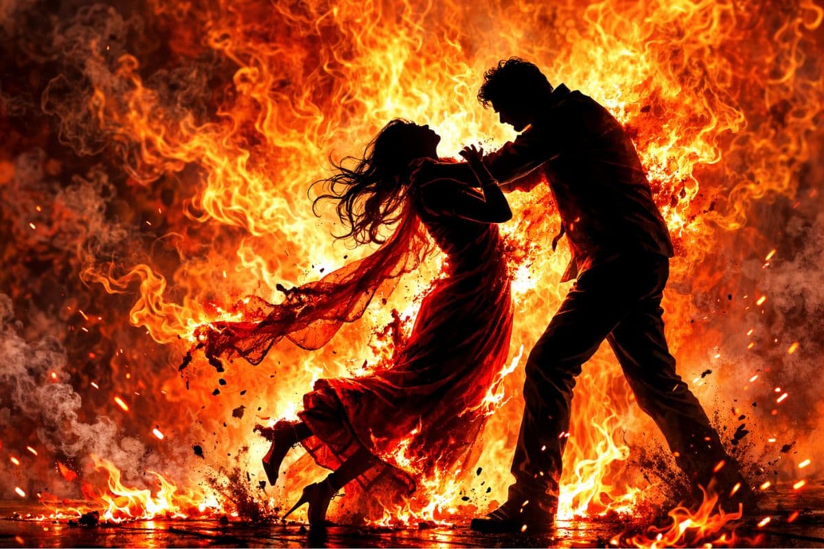शादी का प्रस्ताव ठुकराने पर महिला को लगाई आग, फिर लगा लिया गले; दोनों झुलसे