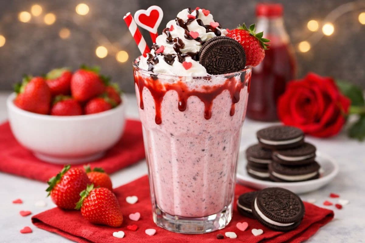 इस वैलेंटाइन पार्टनर के लिए बनाएं टेस्टी ओरियो स्ट्रॉबेरी शेक, बढ़ेगा प्यार