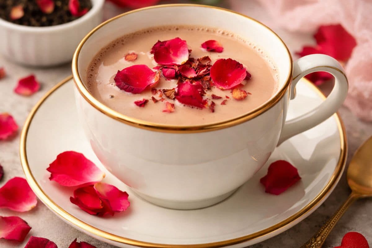 वैलेंटाइन की शाम में बनाएं रोज टी, रोमांस से भर जाएगी हर चुस्की
