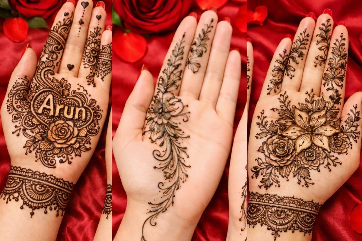 वैलेंटाइन डे पर लगाएं ये खूबसूरत मेहंदी, देखते ही पति हार बैठेंगे अपना दिल 