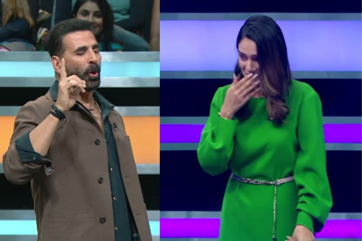 "हाथ मत लगा देना सर", नेशनल टीवी पर अक्षय को महविश ने ये क्यों बोला?