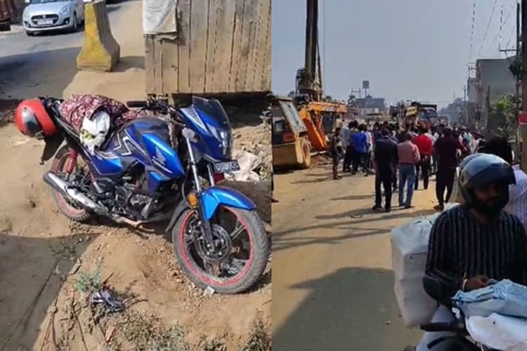 पटना-आरा मार्ग पर हादसे में पति-पत्नी की मौत, देवी पूजा में शामिल होकर लौट रहे थे दंपत्ति