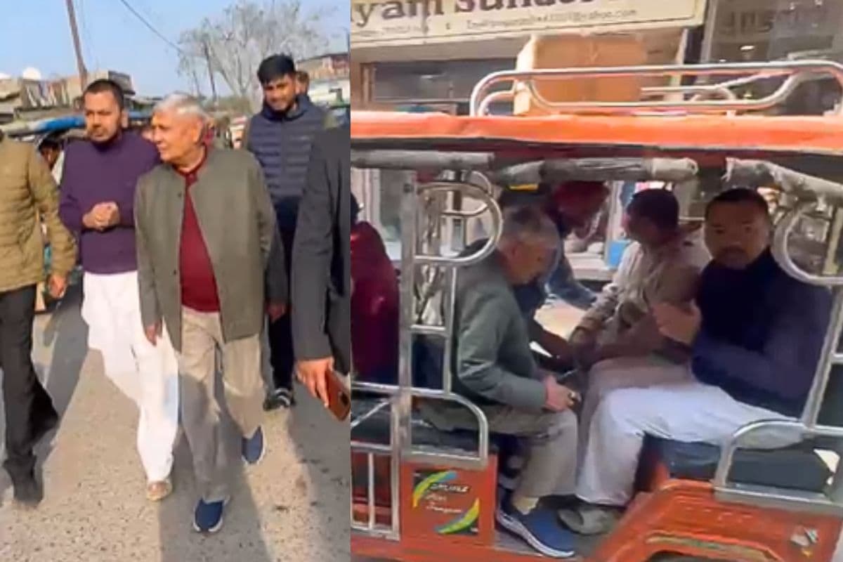 CM का बेटा रिक्शे में घूमता दिखा, वृंदावन में बिना VIP प्रोटोकॉल सड़क पर निकले निशांत, यमुना को किया प्रणाम