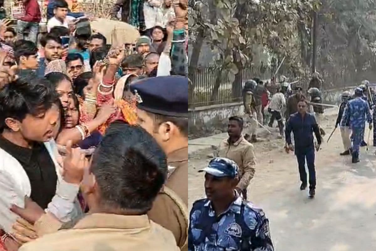 दरभंगा में पुलिस पर फेंके गए पत्थर, गुस्साए लोगों पर लाठीचार्ज, जानिए क्या है मामला