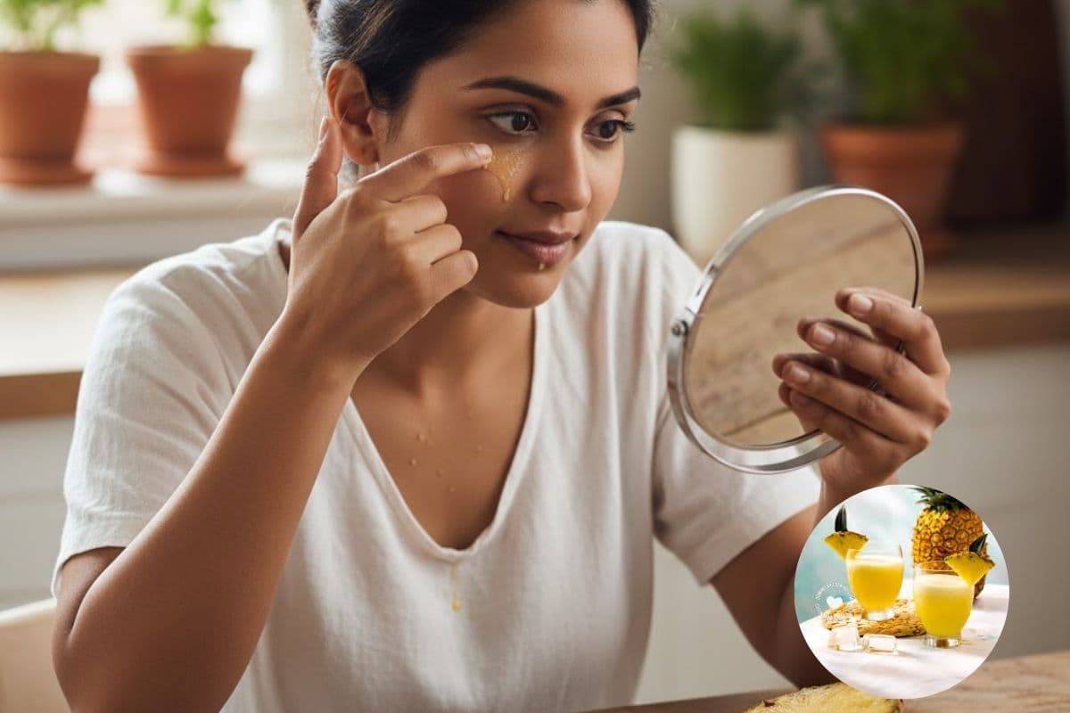 आंखों के नीचे चलाएं अनानस का जादू, चुटकियों में गायब हो जाएंगे काले धब्बे 