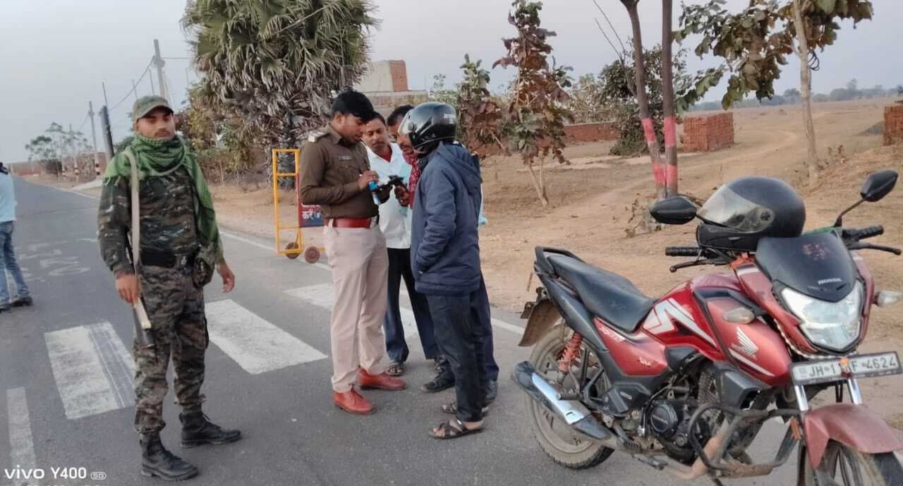 बिचकोड़वा पुलिस ने चलाया वाहन जांच अभियान