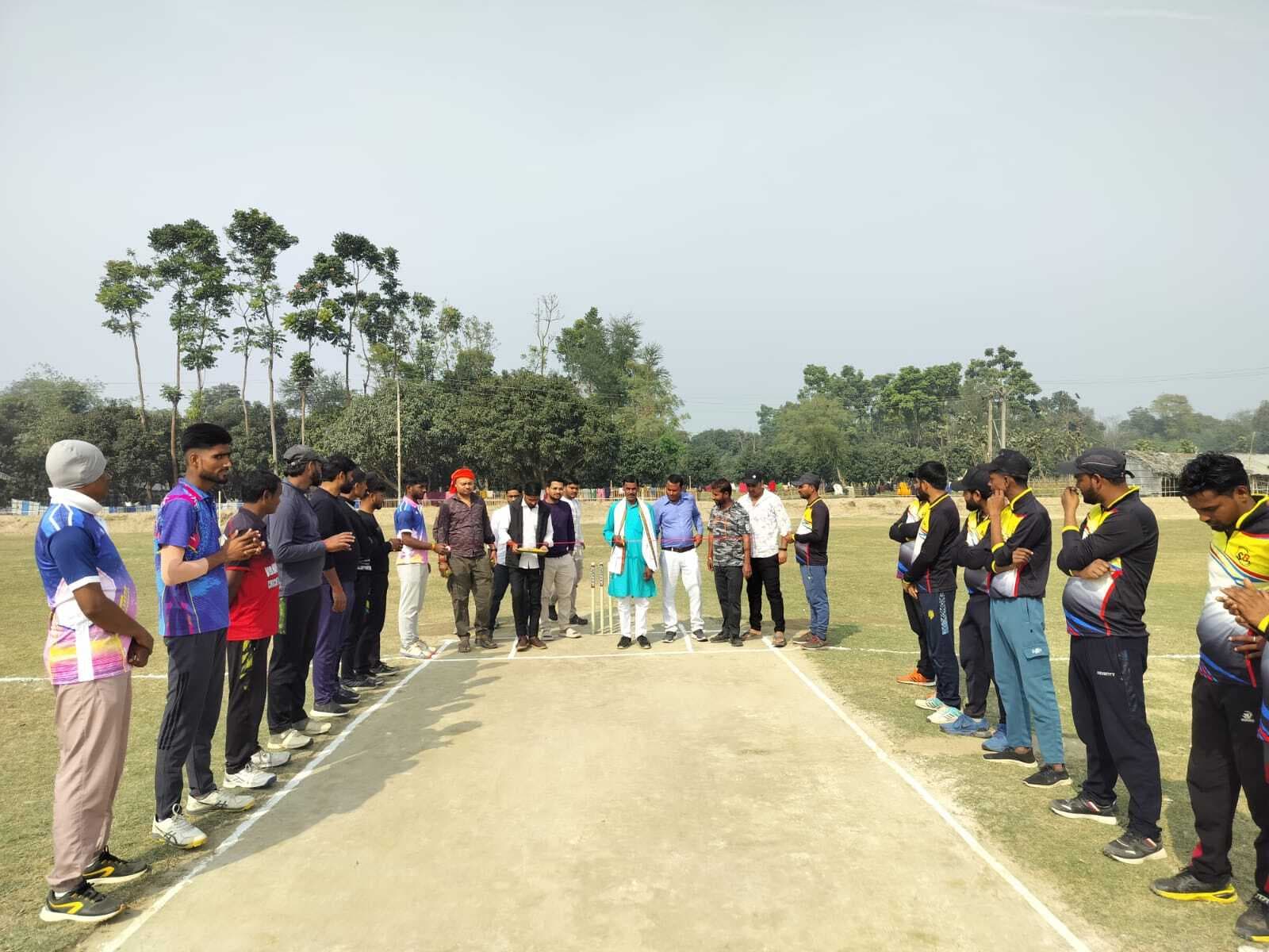 स्व रूपेश सिंह मेमोरियल टी20 क्रिकेट टूर्नामेंट का हुआ उद्घाटन