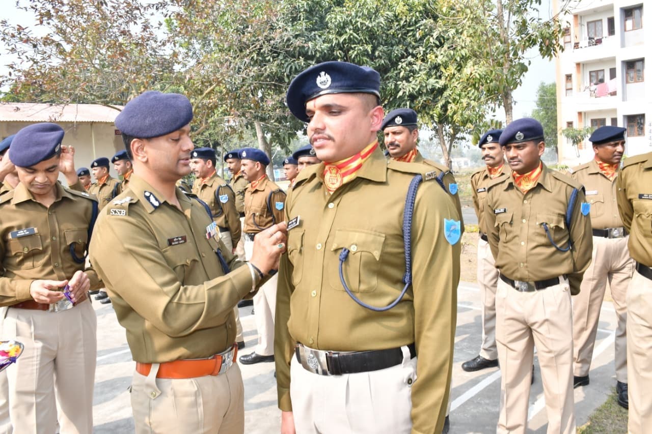45वीं वाहिनी एसएसबी वीरपुर में रैंक पिपिंग समारोह, सीनियर सिपाहियों की हुई पदोन्नति