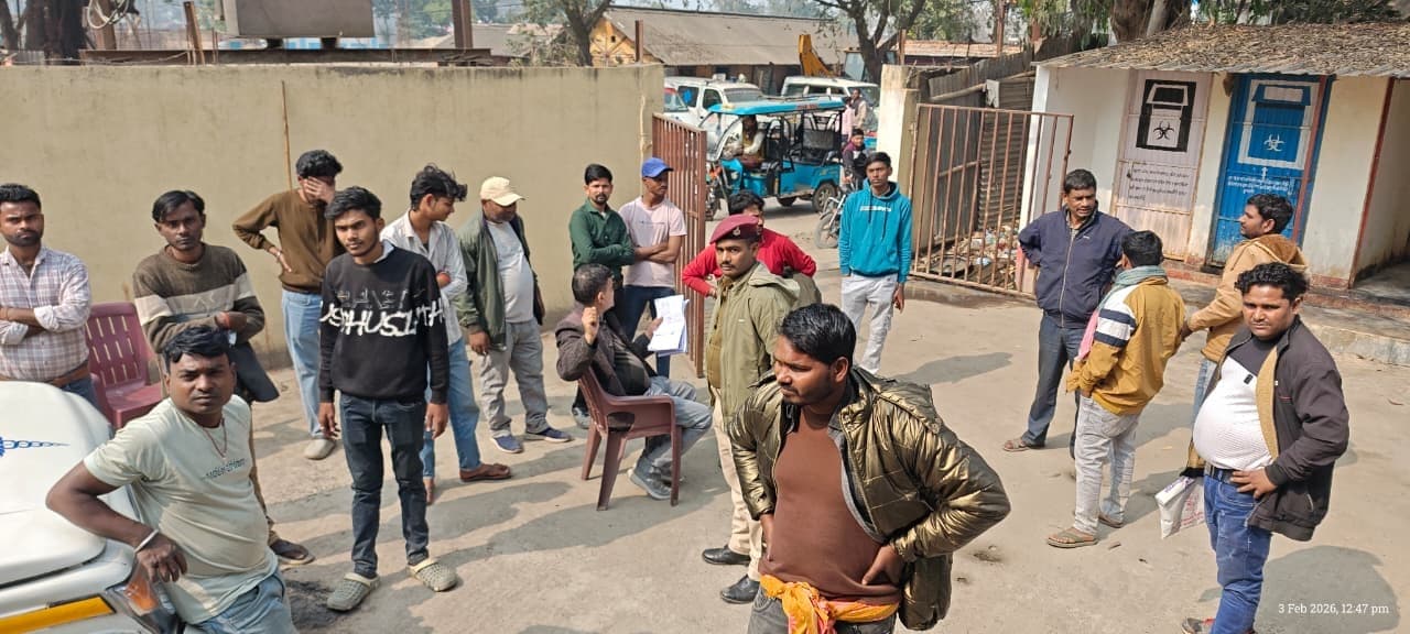 सड़क दुर्घटना में युवक की मौत, परिजनों में कोहराम