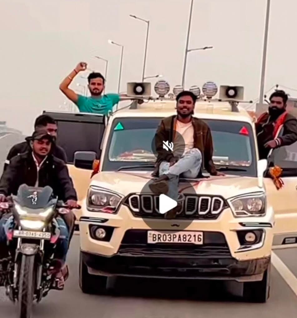 स्टंटबाजी कर रील्स बनाना स्कॉर्पियो सवार युवकों को पड़ा महंगा