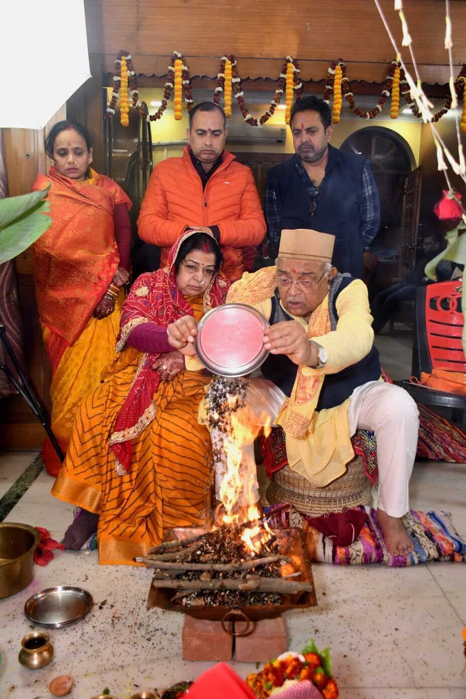 माघी पूर्णिमा पर हवन कर की विश्व कल्याण की कामना