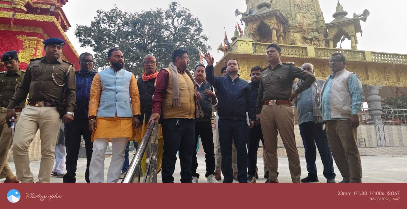 एसडीएम ने लिया सुंदरनाथ धाम का जायजा