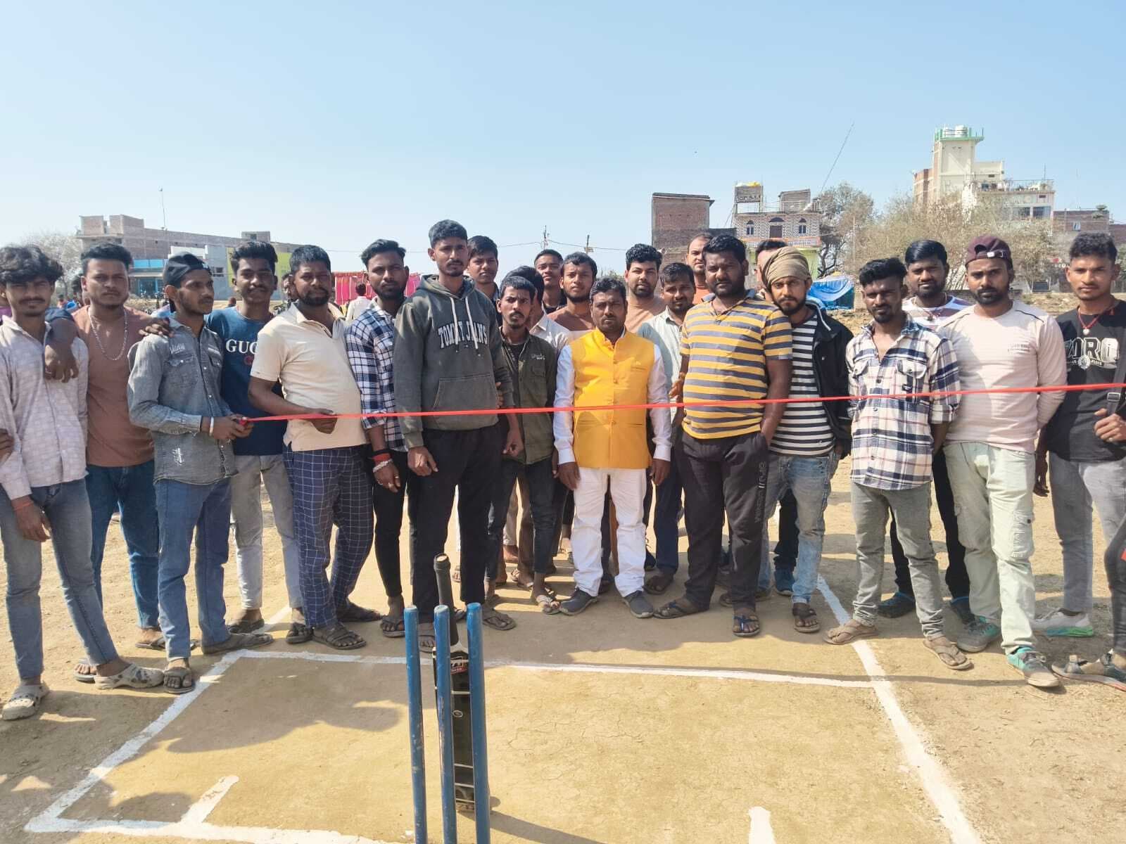 उद्घाटन मैच में धर्मपुर ने भलुई की टीम को 71 रनों से किया पराजित