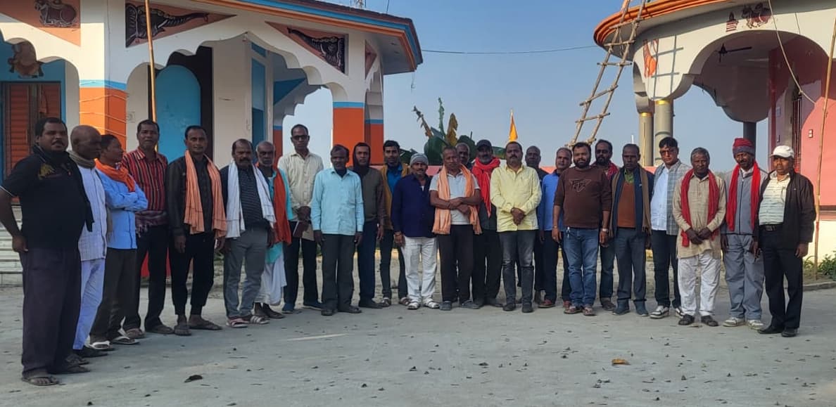 विराट हिन्दू समागम की तैयारी को लेकर चम्पानगर में  कार्यकर्ताओं ने की बैठक