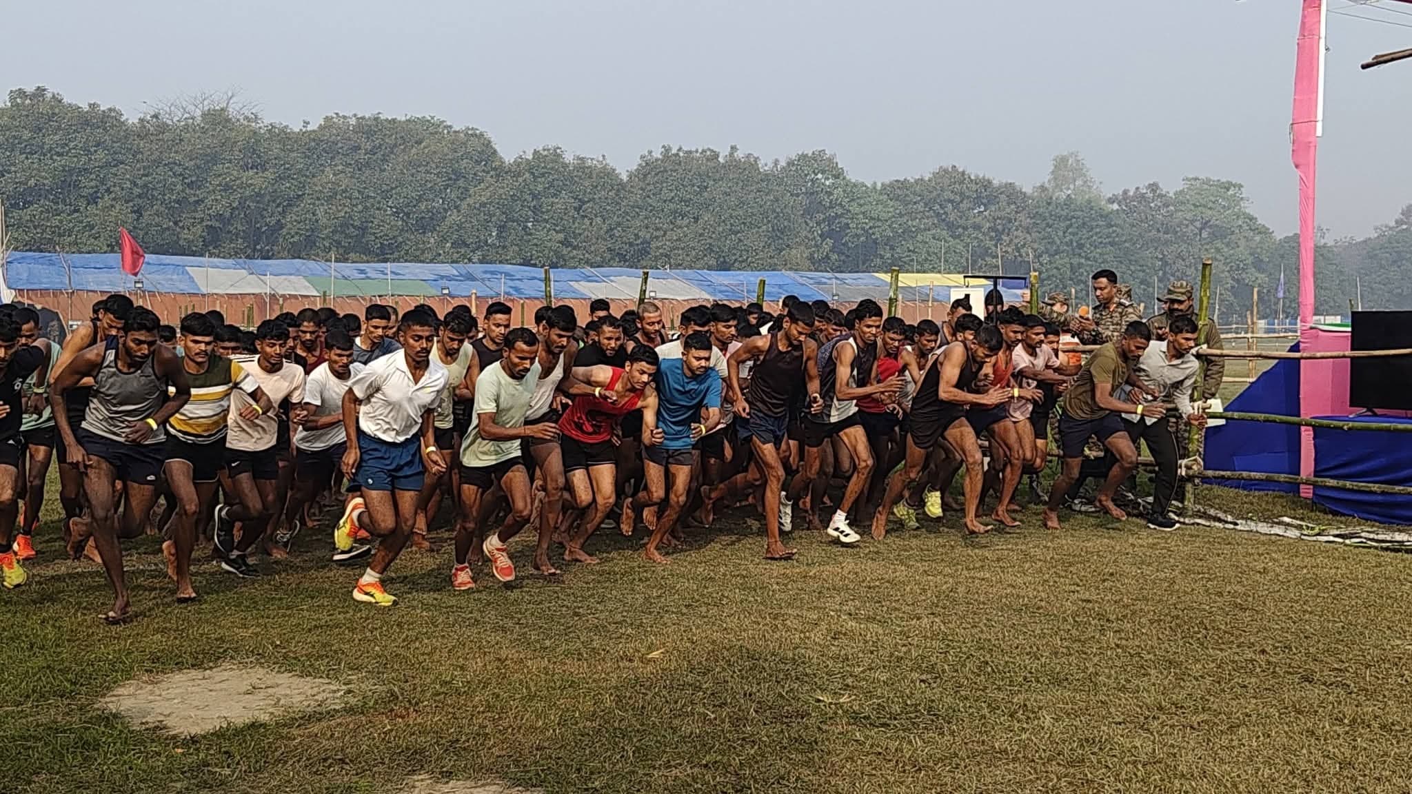 अग्निवीर भर्ती रैली: चौथे दिन बेगूसराय व खगड़िया के युवाओं ने लगायी दौड़