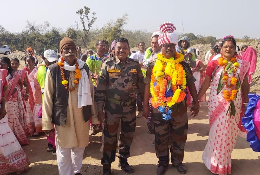 टीएसआर से सेवानिवृत्त एसआई का किया स्वागत