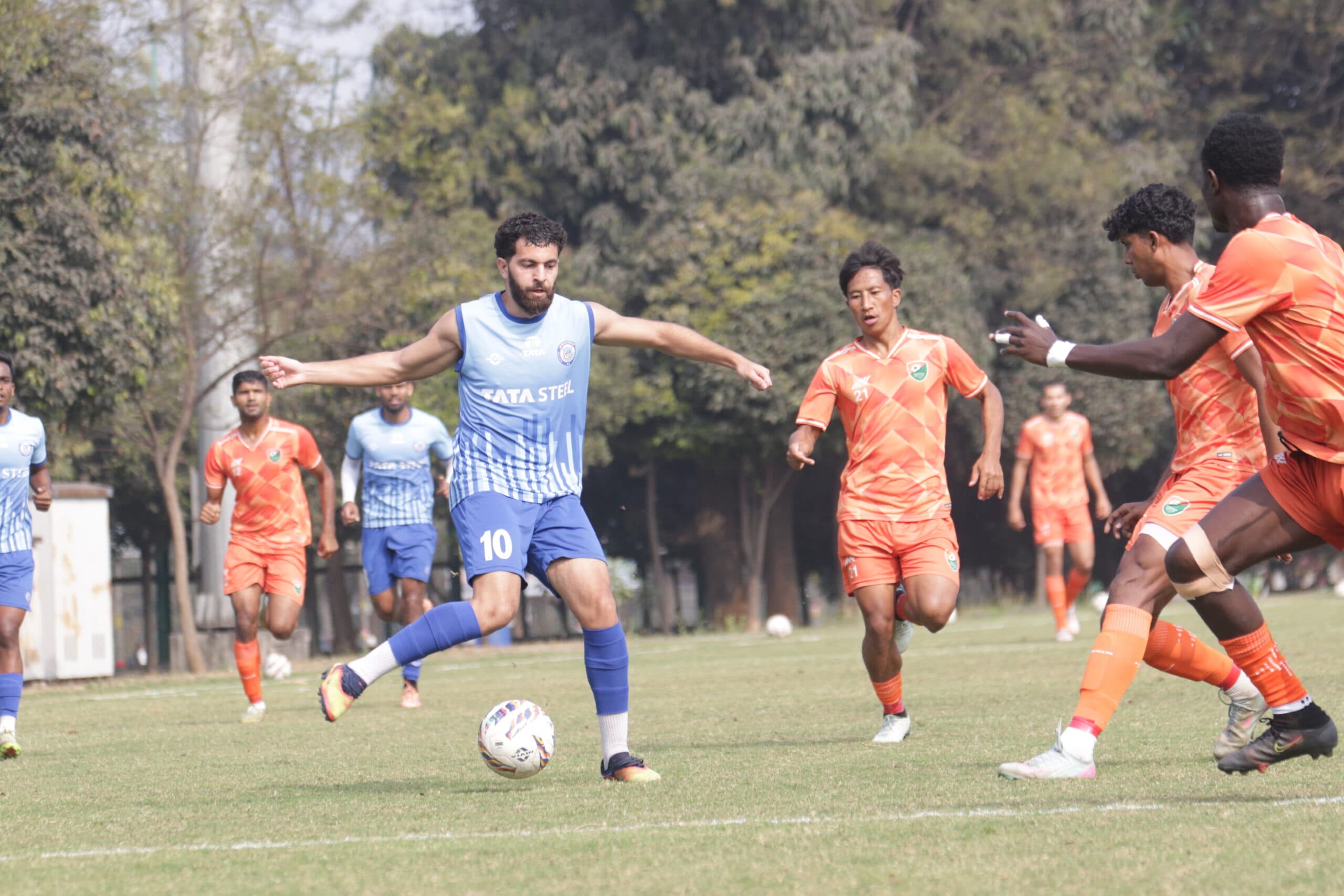Practice match jfc vs srinidhi deccan fc : अभ्यास मैच में जेएफसी व श्रीनिधि का मैच बराबरी पर छूटा