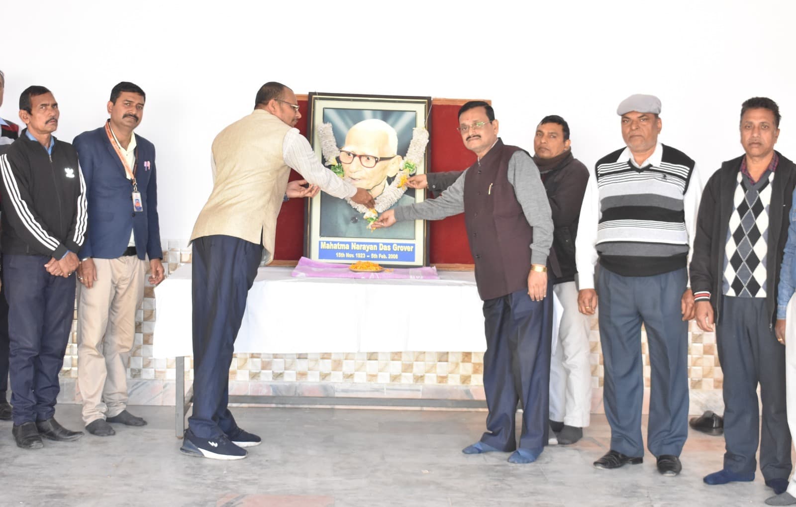 डीएवी में एनडी ग्रोवर की पुण्यतिथि पर दी गयी श्रद्धांजलि