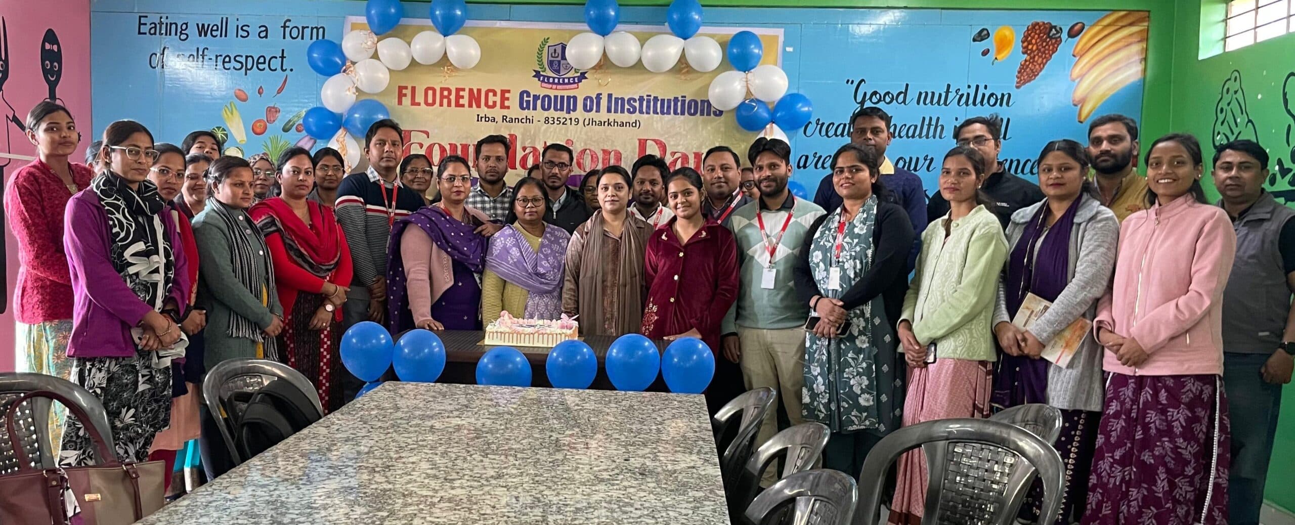 फ्लोरेंस ग्रुप ऑफ इंस्टिट्यूशन का स्थापना दिवस मना