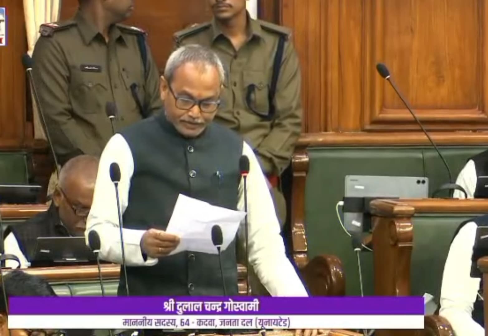 कदवा विधायक ने सदन में ज्वलंत मुद्दे को उठाया