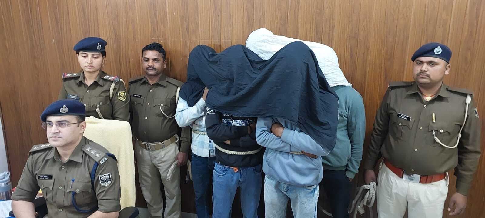 अपराध की योजना बना रहे पांच अपराधी गिरफ्तार