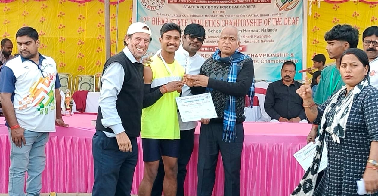 बारुण के सुधांशु ने राज्य स्तरीय डेफ एथलेटिक्स में जीते तीन गोल्ड मेडल