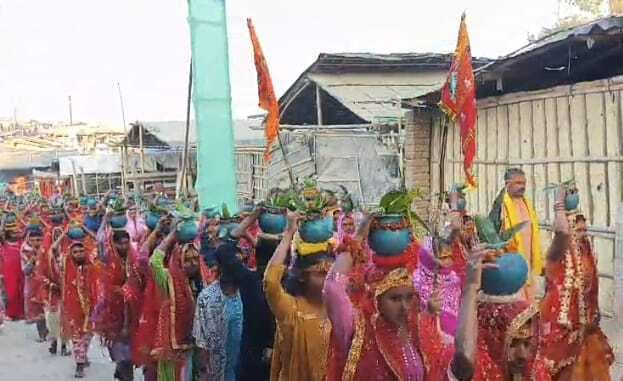 किरणपुर और कुन्नथ गांव में महाशिवरात्रि पर निकाली गयी कलशयात्रा