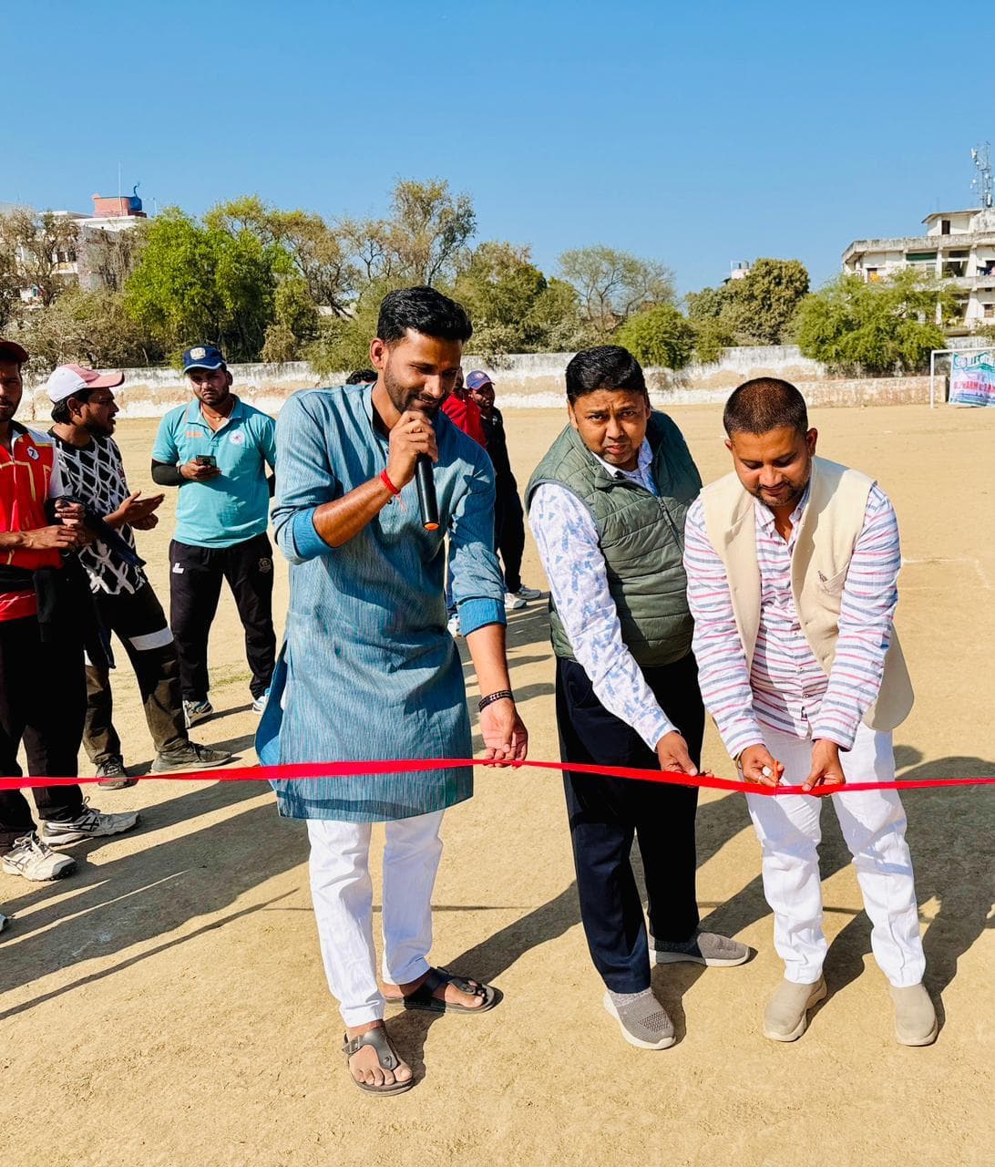 क्वार्टर फाइनल मैच में बद्री बिगहा ने डेहरी को हराया