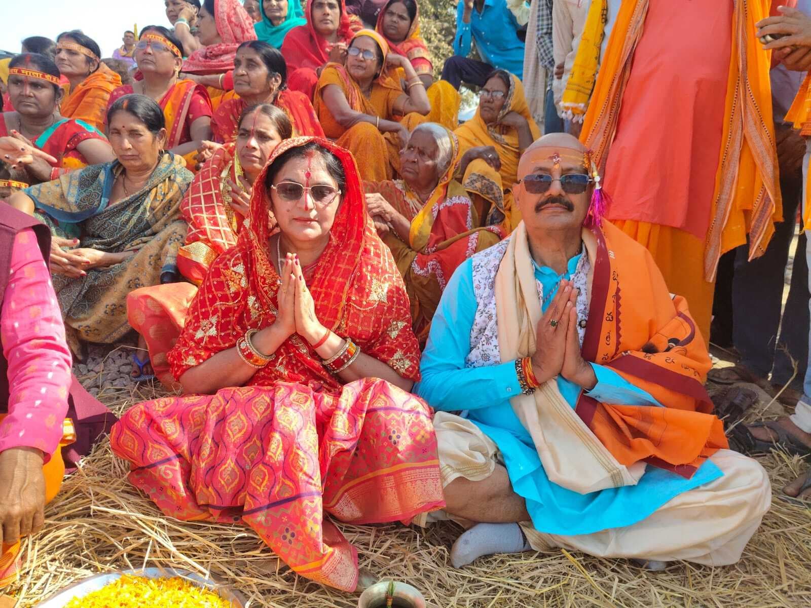 देवी प्रतिमा की प्राणप्रतिष्ठा को लेकर निकली भव्य कलशयात्रा