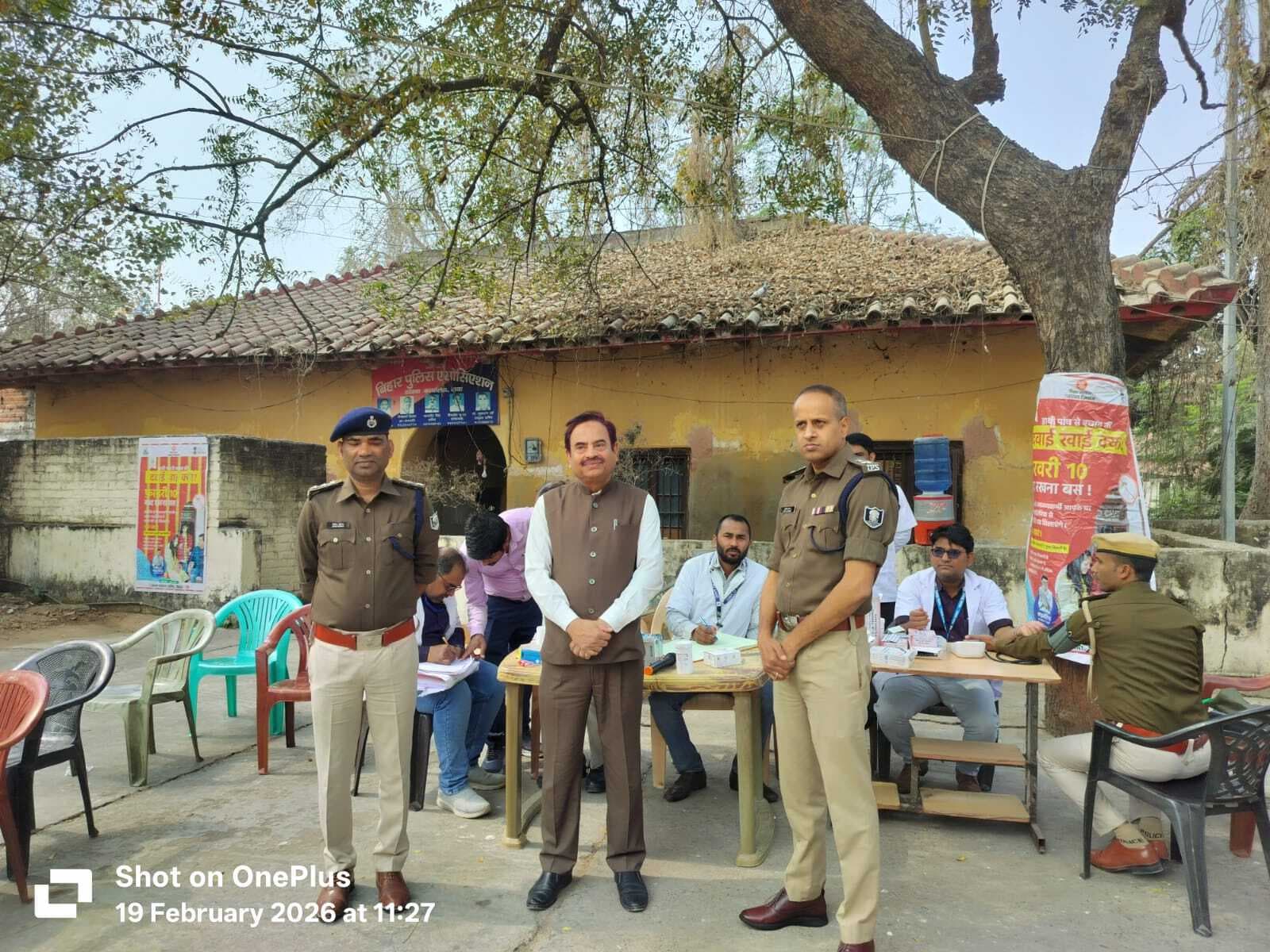181 पुलिस कर्मियों के रक्तचाप की जांच