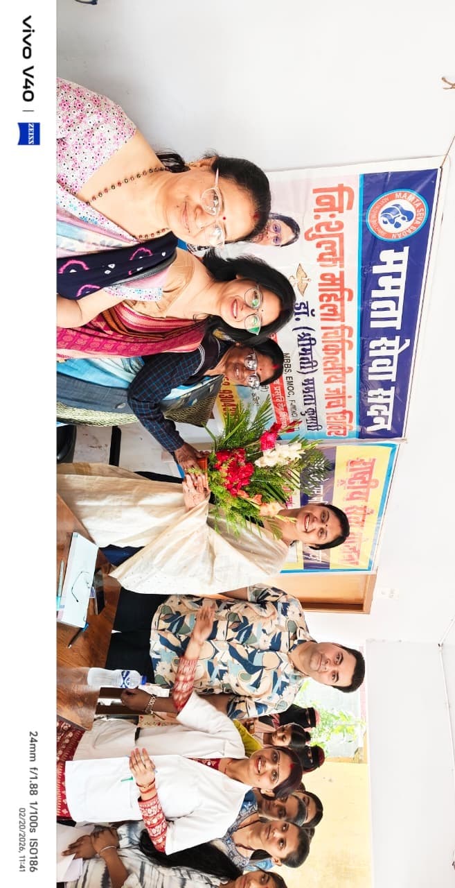 एमजेएम महिला कॉलेज में 58 छात्राओं के स्वास्थ्य की जांच