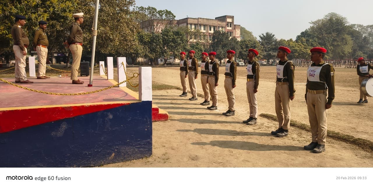 एसपी ने रेतिक परेड का किया निरीक्षण