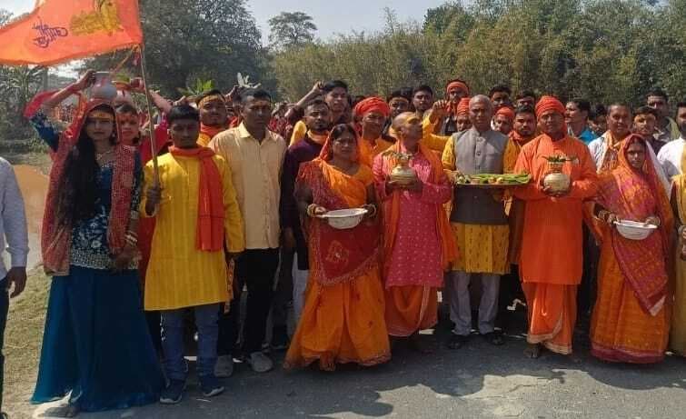 सात दिवसीय महाविष्णु यज्ञ का शुभारंभ