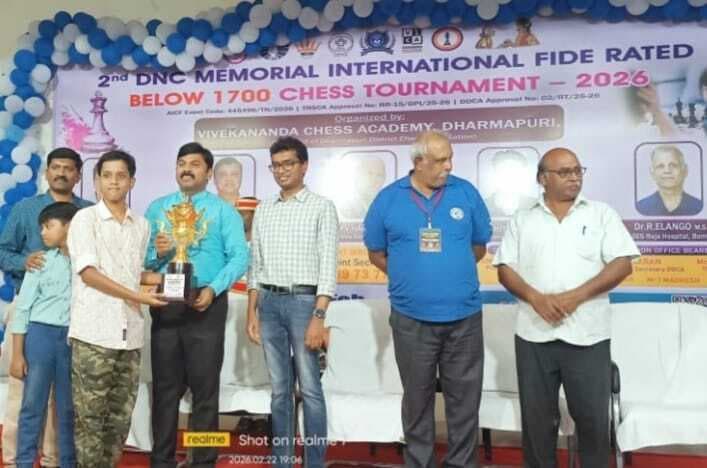 जुड़वां भाई आदित्य व आर्यन ने तमिलनाडु इंटरनेशनल शतरंज में किया कमाल