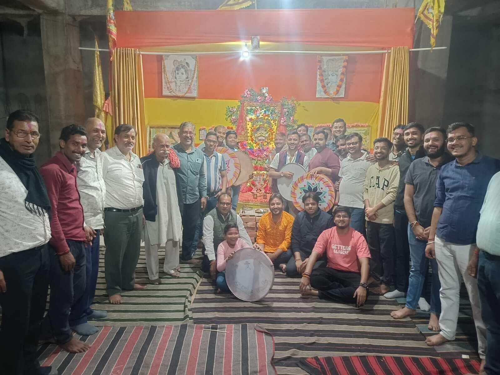 श्री श्याम मंदिर से शुरु हुआ चंग होली धमाल का कार्यक्रम