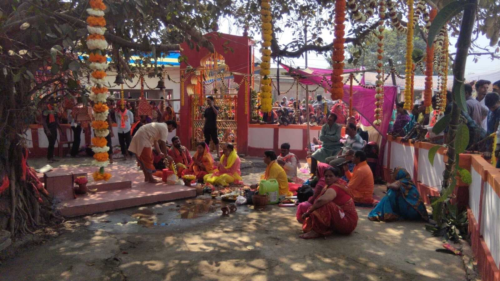 मां पवोरनी स्थान में शृंगार पूजा महोत्सव शुरू