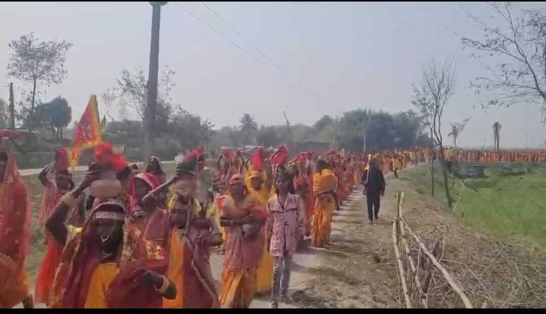 रामधुनी संकीर्तन का 64वां अधिवेशन शुरू, निकाली गयी शोभायात्रा