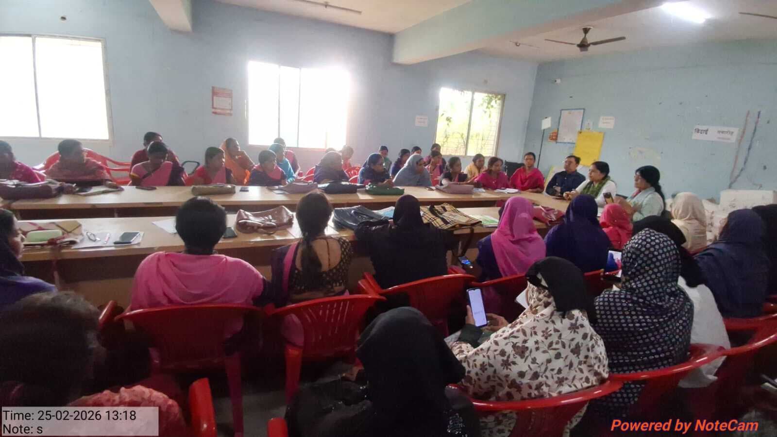 सेविकाओं को समर एप की दी गयी जानकारी