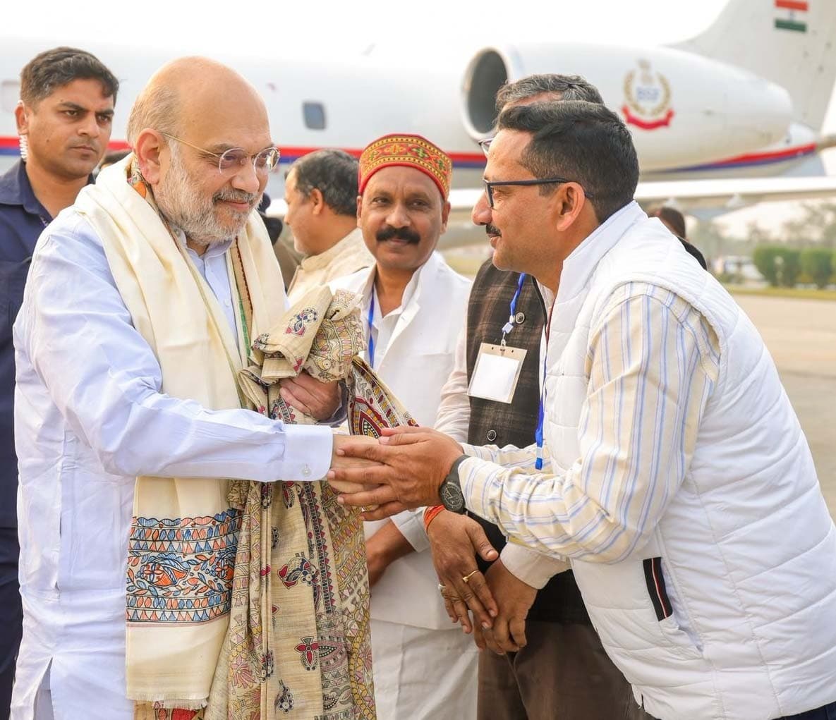 जदयू महासचिव ने किया गृहमंत्री का स्वागत