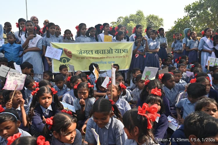 जंगल बचाओ यात्रा में बांध व चेकडैम निर्माण की मांग