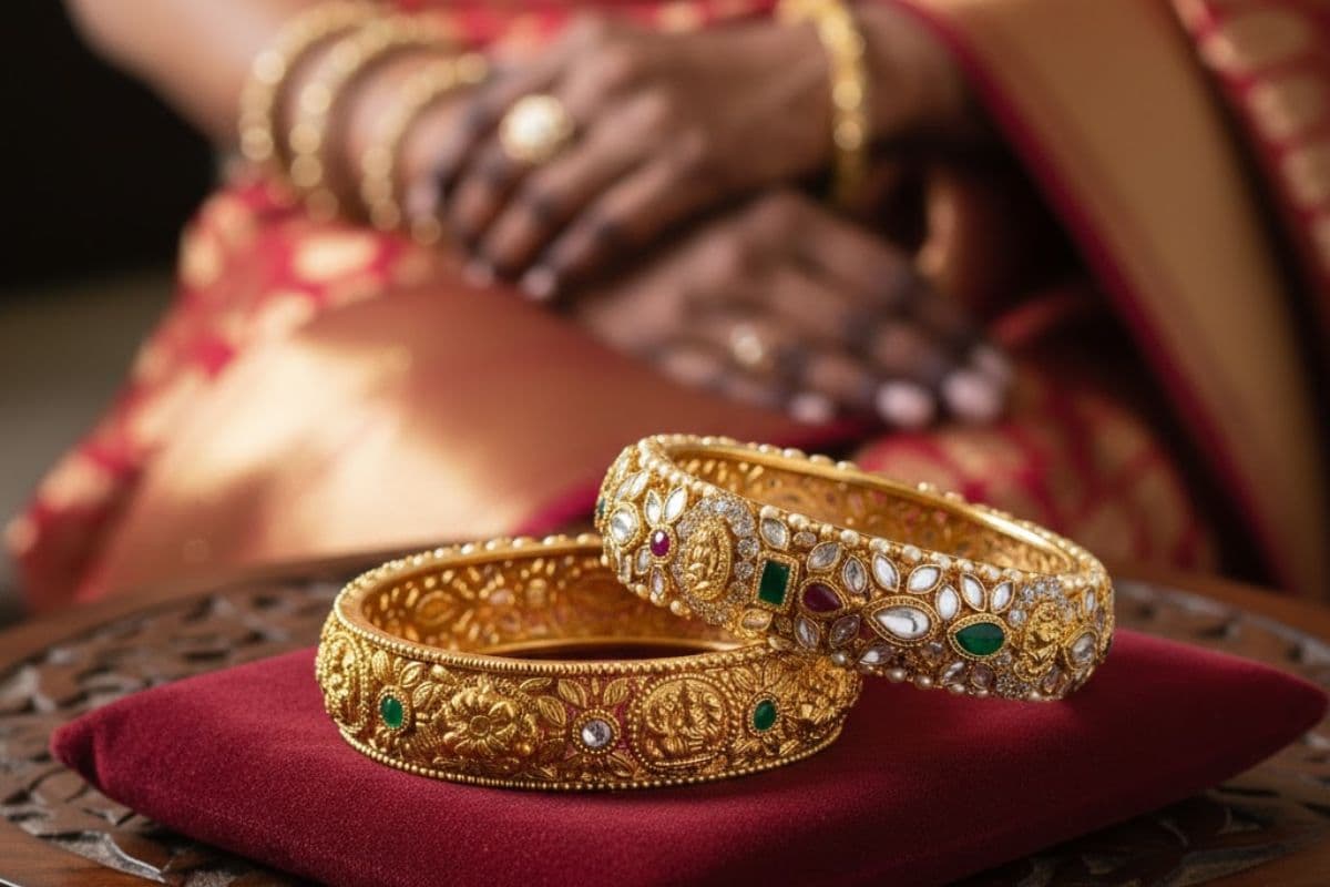 gold plated bangels